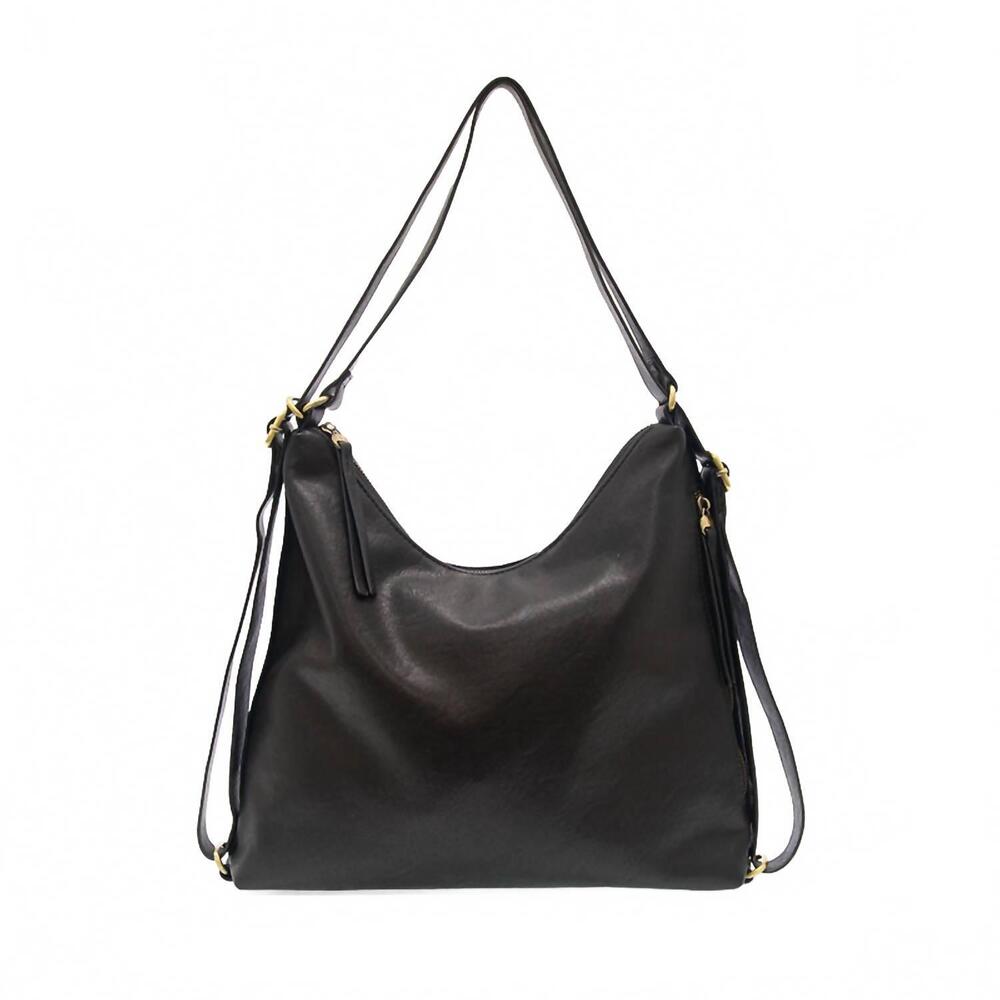 NEW JOY SUSAN women's drew convertible backpack in black